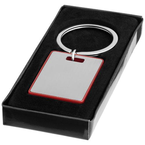 Porte-clé rectangulaire Donato 11810502 - avec bord de couleur et sous boîte cadeau noire_0