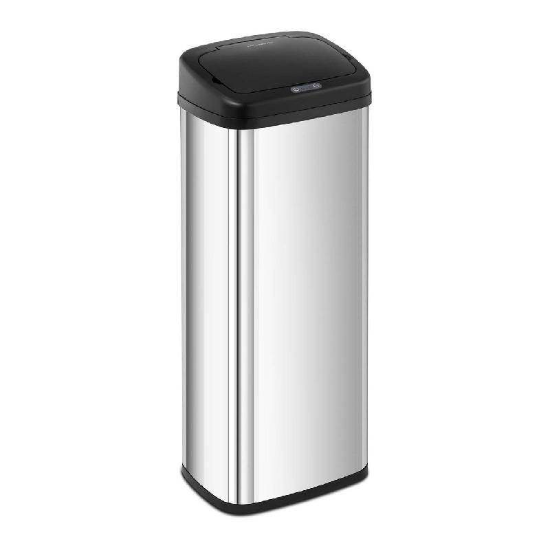 POUBELLE AUTOMATIQUE CUISINE 50 LITRES RECTANGULAIRE ACIER INOXYDABLE 14_0003106_0