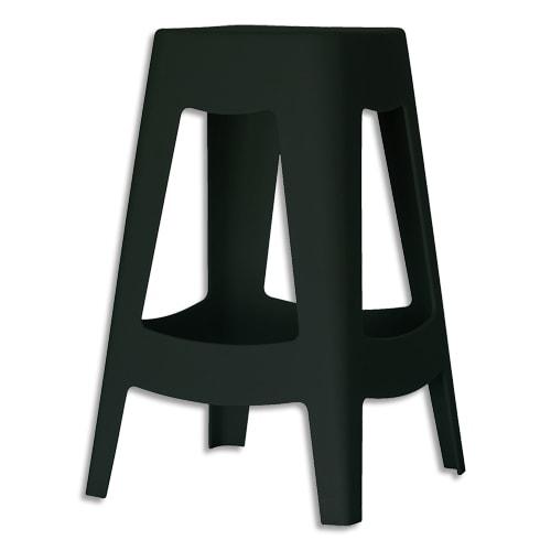 Tabouret de bureau PPF - haut - PP noir - modèle THBELX5_0