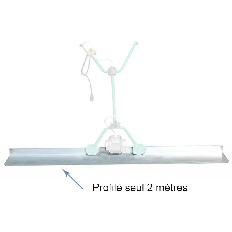 Profilé aluminium 2 m pour règle vibrante IMER - 11572933_0