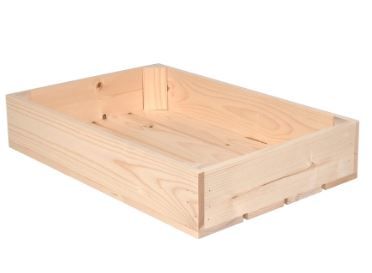 S1 - Caisses en bois - Simply A Box - L36 x H10 x P54 cm - bois brut ou 6 coloris de lasure à l'eau_0