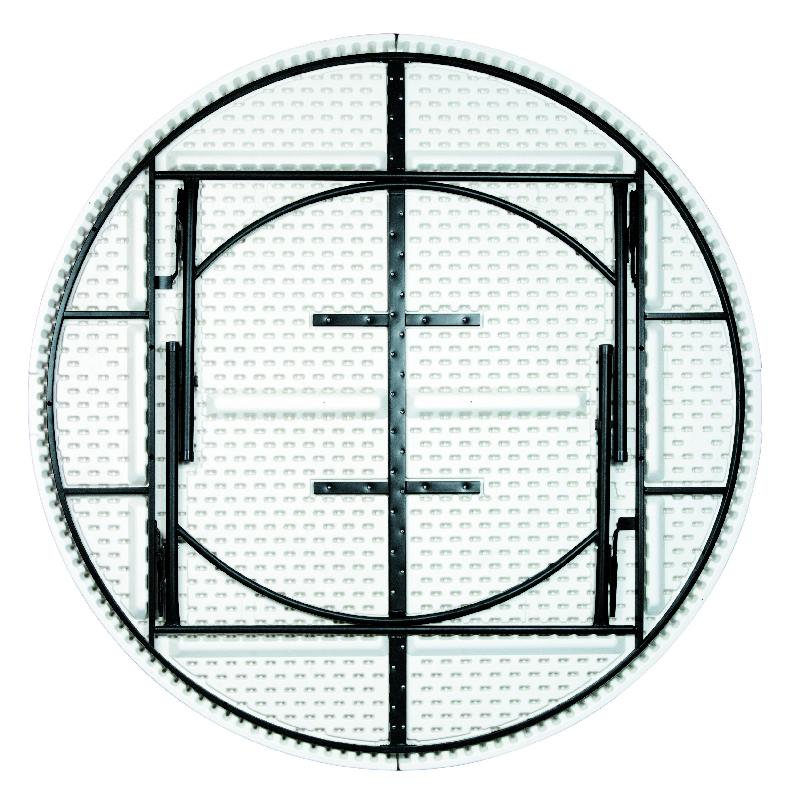 Table ronde pliante en polypropylène - Plusieurs dimensions disponibles - Résistante et légère_0