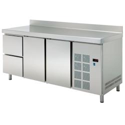 Table froide gn 1/1 2 portes 2 tiroirs - 1800x700x850 mm - 220 W 230/1V - 77099509 Eurast - inox 77099509_0