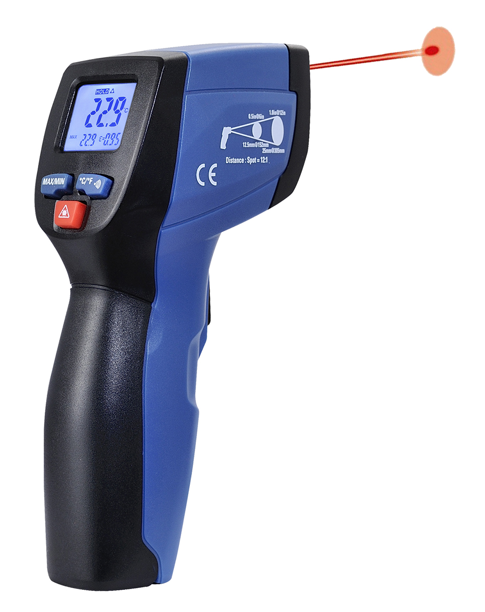 Thermomètre digital - Infrarouge - Laser simple - Emissivité fixe - 8210SI_0