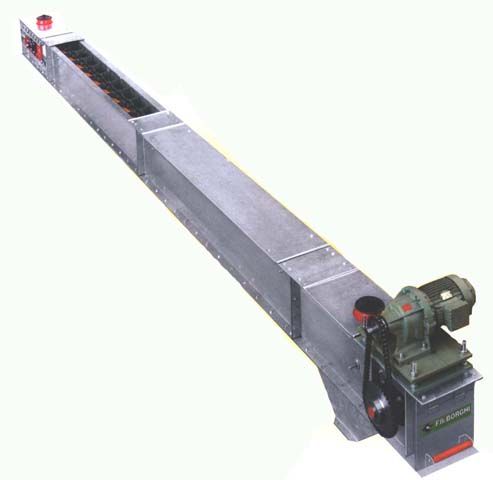 Transporteur à chaîne pour produits vrac - Structure galvanisée - Débit 38 à 350 T/h - BORGHI_1