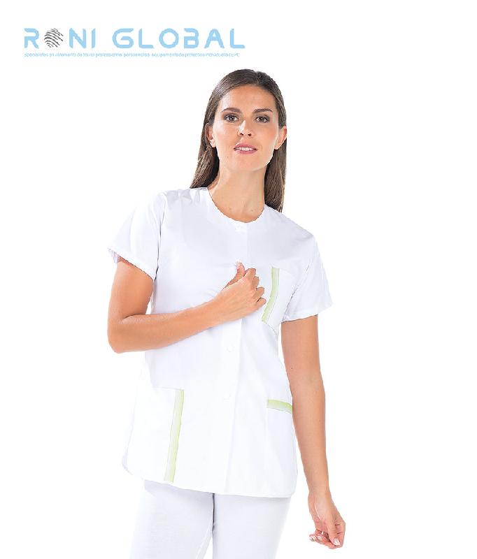 Tunique de travail femme manches courtes en coton et polyester - 3 poches, coupe liquette - ARLETTE REMI CONFECTION_0
