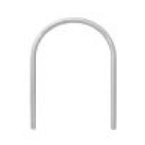 Arceau urbain Pise - Henry - en acier inoxydable brossé 204L - Ø48 mm - hauteur totale 1200 mm - largeur 800 mm - à sceller_0