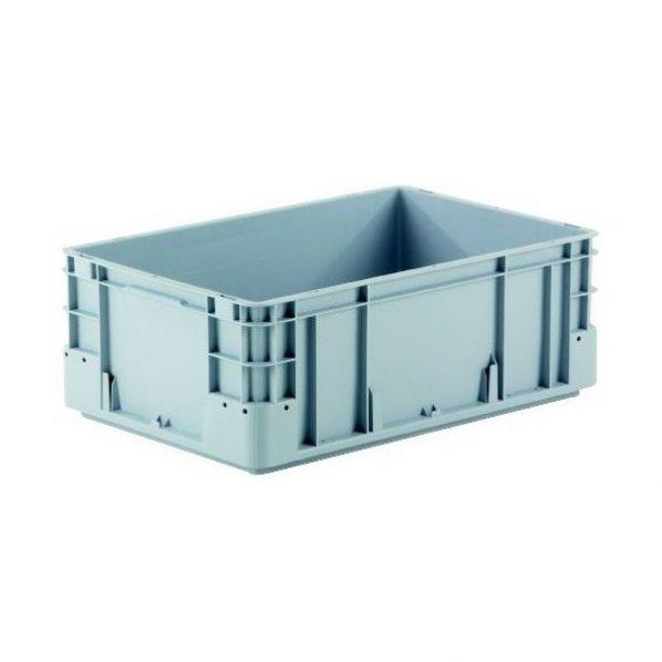 Bac norme Europe à poignées fermées - 600 x 400 mm - Hauteur 220 mm - Compatible palettes Europe_0