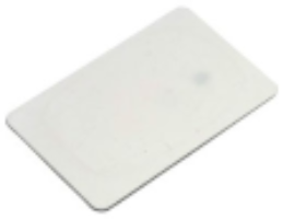Badge ISO pour lecteur longue portée UHF - Puce AlienH3 - Référence BUHF_0