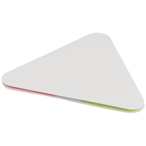 Bloc autocollant triangle 10714902 - carnet triangulaire avec feuillets collants colorés et blancs_0