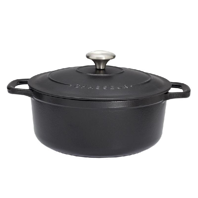 Cocotte ronde 32 cm chasseur noir interieur noir 880 cl  Fonte émaillée Chasseur - noir 3244334732016_0