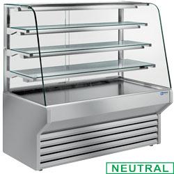 Comptoir vitrine réfrigérée - version neutre ES Symphony ES13/A4-NN - 1320x790x1330 mm_0