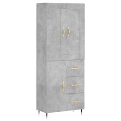 Helloshop26 - Buffet bahut commode armoire meuble de rangement organisateur cuisine salle de séjour salon haut 69,5 x 34 x 180 cm 02_0034533 - 300021_0