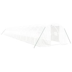 Helloshop26 - Serre tente abri plante fleur légumes avec cadre en acier 60 m² 20 x 3 x 2 m blanc 02_0044615 - 3000220234572_0