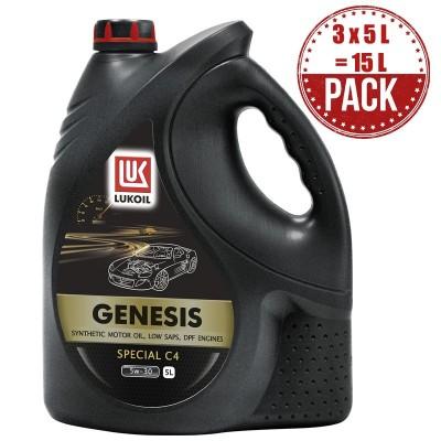 Huile moteur Genesis Special C4 5W-30 Renault - Carton de 3x5L (15 litres) - 100% synthétique pour moteurs Renault-Nissan avec FAP_0