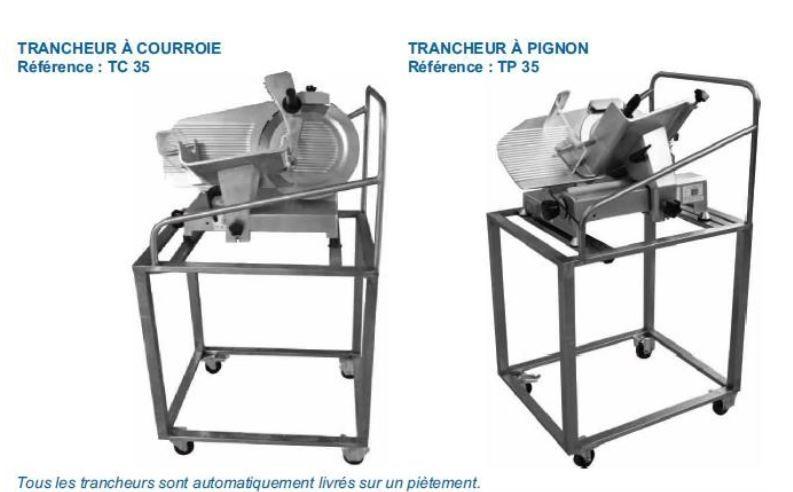 Location de trancheur inox - modèles TC 35 et TP 35 - lame 350 mm, hygiène irréprochable_0