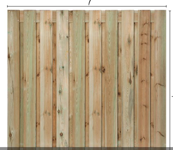 Panneaux de jardin en bois imprégné - hauteur 180 cm_0