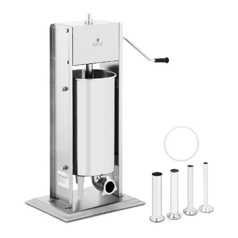 Poussoir à saucisse vertical en acier inoxydable - 15 litres - 4 tubes de remplissage - Réf. 14_0003129_0