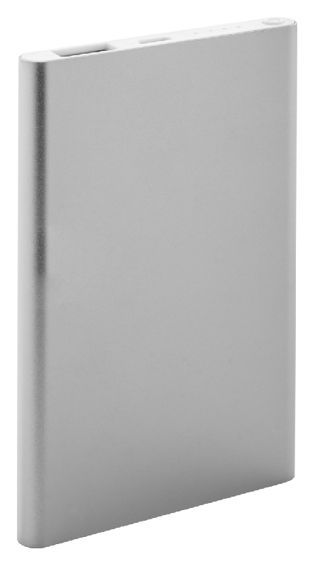 Power bank en aluminium - 4000 mAh avec câble micro USB inclus - Couleur argenté_0
