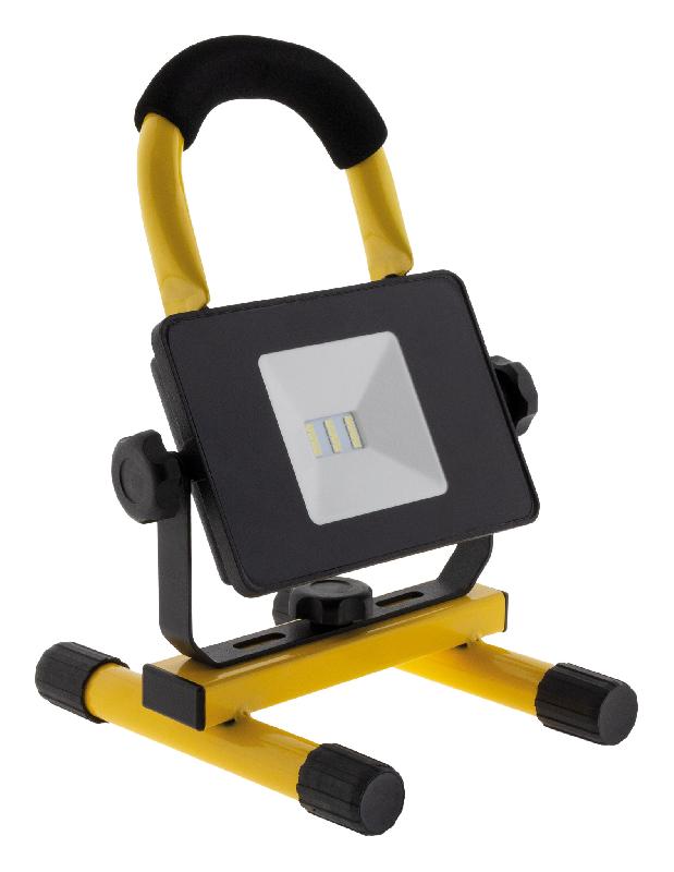 Projecteur LED rechargeable de chantier 10W - Zenitech - IP65, 800 lumens, autonomie 3h_0