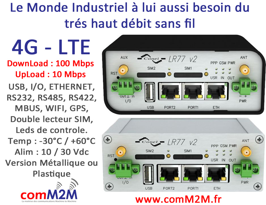 Routeur industriel 4G LR77 - Compact, polyvalent avec ports Ethernet, USB et I/O_0