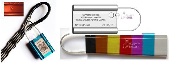 Scellé Kablo à sertir - Plaque d'identification en aluminium avec options RFID_0