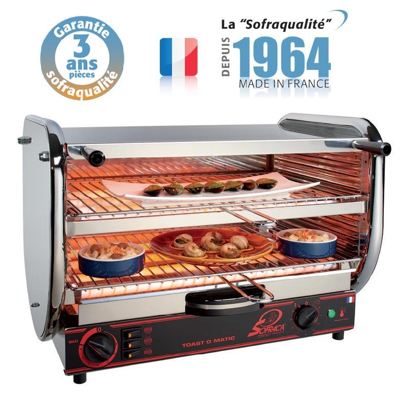 Toaster multifonction avec régulateur - 2 étages Série Senior - 11052 - Fabrication française - Capacité 500 pièces/heure_0