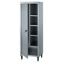 Tournus Equipement Armoire produit d'entretien CHR 1 porte 3 demi-étagères réglables Tournus - 503481 - plastique 503481_0