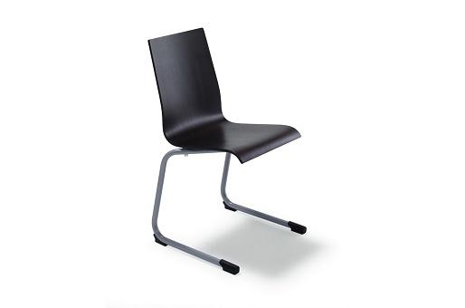 Chaise de restaurant 45. Miro 703 - coque pleine, structure métal, empilable et personnalisable_0