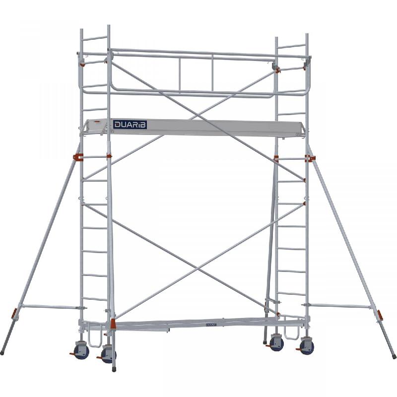 Échafaudage roulant acier ROLLSTAR 295 - Hauteur de travail : 4,90 m - DUARIB - 8330032_0
