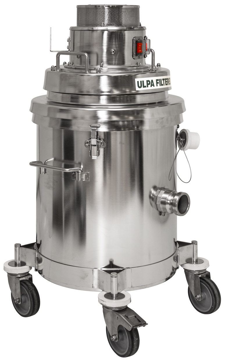 Aspirateur industriel antistatique, compatible pour les poussières en salle propre (combustibles et toxique / nuisance) - c-10 ex (4w) stainless steel ulpa_0