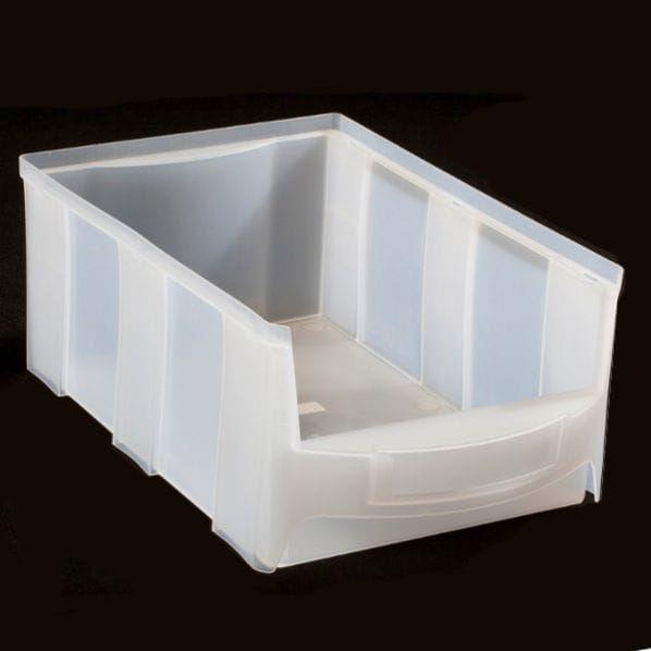 Bac à bec picking transparent - Capacité 28L - Superposable avec porte-étiquette frontal - Marque Rolléco_0