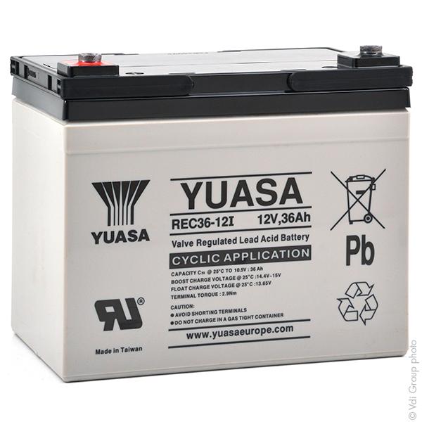 BATTERIE PLOMB AGM YUASA REC36-12I 12V 36AH M5-F_0