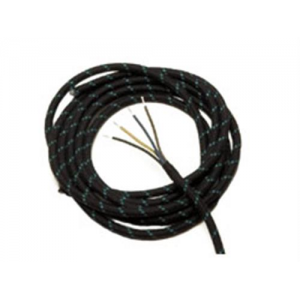 Cable electrique coton 4 fils au metre f512