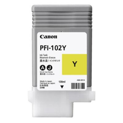 Canon PFI-102 Cartouche d'encre authentique (0898B001) - Jaune_0