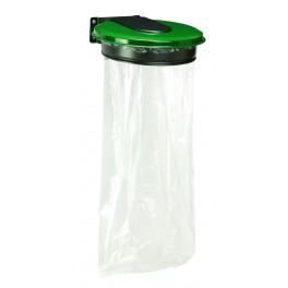 Collecteur de déchets mural Collecmur - Réf 8056854 - Acier poudré polyester - Vert RAL 6005/gris manganèse_0