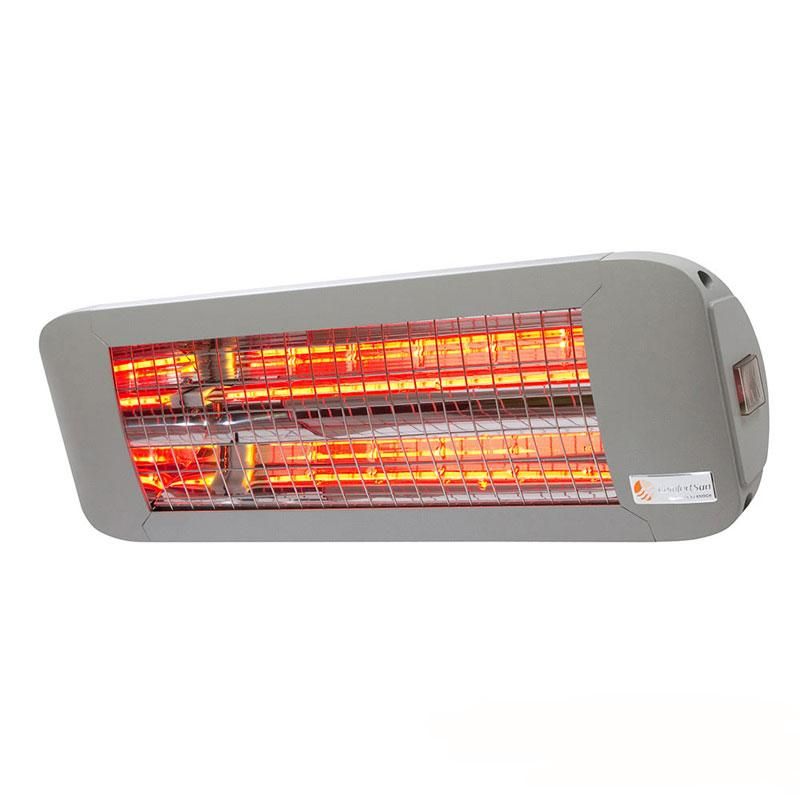 ComfortSun24 - Radiant infrarouge électrique 1400W Titane - Faible éblouissement avec interrupteur Doheat_0