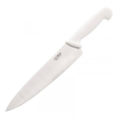 COUTEAU CHEF PROFESSIONNEL BLANC HYGIPLAS - 25 CM