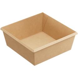 Firplast Barquette OVEN RANGE carton kraft brun CPET 1250 ml 165 x 165 x 65 mm (x300) - marron 4741405548990_0