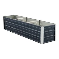 Helloshop26 - Jardinière à 2 barres de séparation 183 x 47 x 40 cm anthracite 03_0007184 - 3001865847769_0