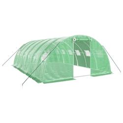 Helloshop26 - Serre tente abri plante fleur légumes avec cadre en acier 24 m² 6 x 4 x 2 m vert 02_0044562 - 3000220253702_0