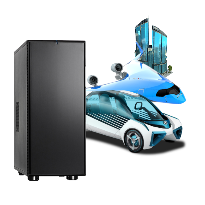 PC Rack Jumbo C621 - Wikisantia - Boîtier silencieux - Jusqu'à 3 cartes graphiques et 1024 Go RAM_0