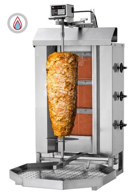 Machine à kebab (grill döner) 3 brûleurs au gaz_0