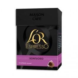 MAISON DU CAFE PAQUET DE 10 CAPSULES DE CAFÉ  L'OR ESPRESSO SONTUOSO