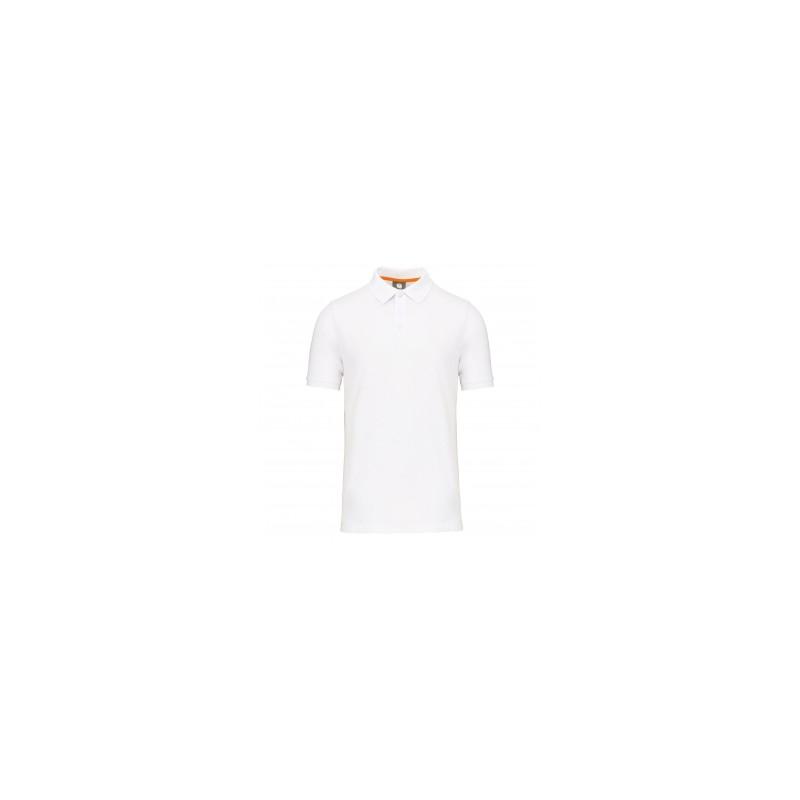 Polo écoresponsable homme WK207 - tissu maille piquée - lavable à 60°C - coton biologique et polyester recyclé_0