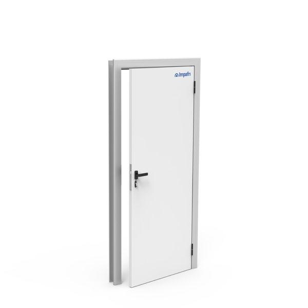 Porte pivotante de service injectée IE1 - Vantail en polyuréthane 35mm - Cadre aluminium 6063 et charnières haute résistance_0