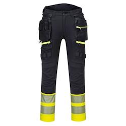 Portwest - Pantalon de travail holster haute visibilité de Classe 1 DX4 Noir / Jaune Taille 60 - 48 jaune DX445YBR48_0