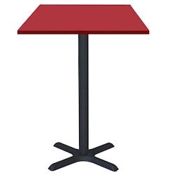 Restootab - Mange-debout 60x60cm - modèle Dina rouge uni - rouge Bois manufacturé 3760371514649_0