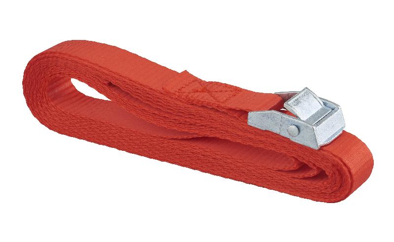 Sangle à boucle autoserrante - largeur 25mm x 5,00m - boucle à came zamak 30mm - marque Thirard_0