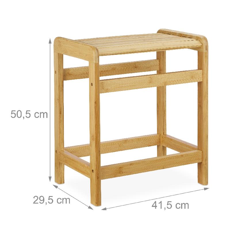 TABOURET DE BAIN SIÈGE MEUBLE DE SALLE DE BAIN EN BAMBOU 13_0002764_0